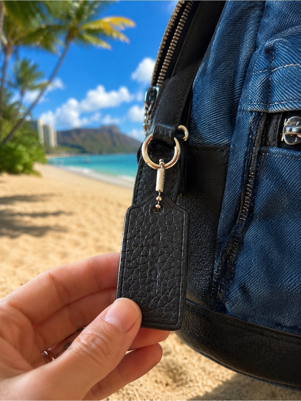 Coach Charlie Mini Backpack with Blue Hawaii Patches - Picture 4 of 6